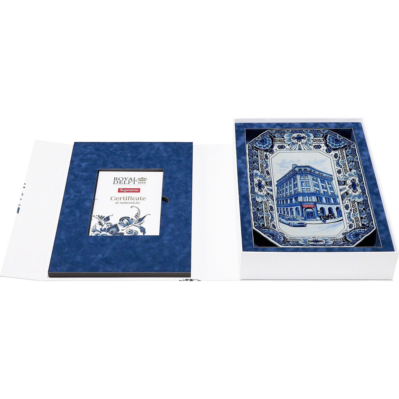 Supreme®/Royal Delft Hand-Painted 190 Bowery Large Plate view 6